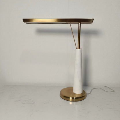 Moderne Marmor- und Messing-Tischlampe