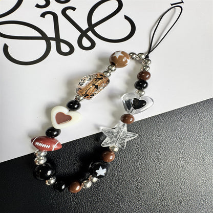 Themed Charm Beaded Phone Lanyard Brehn