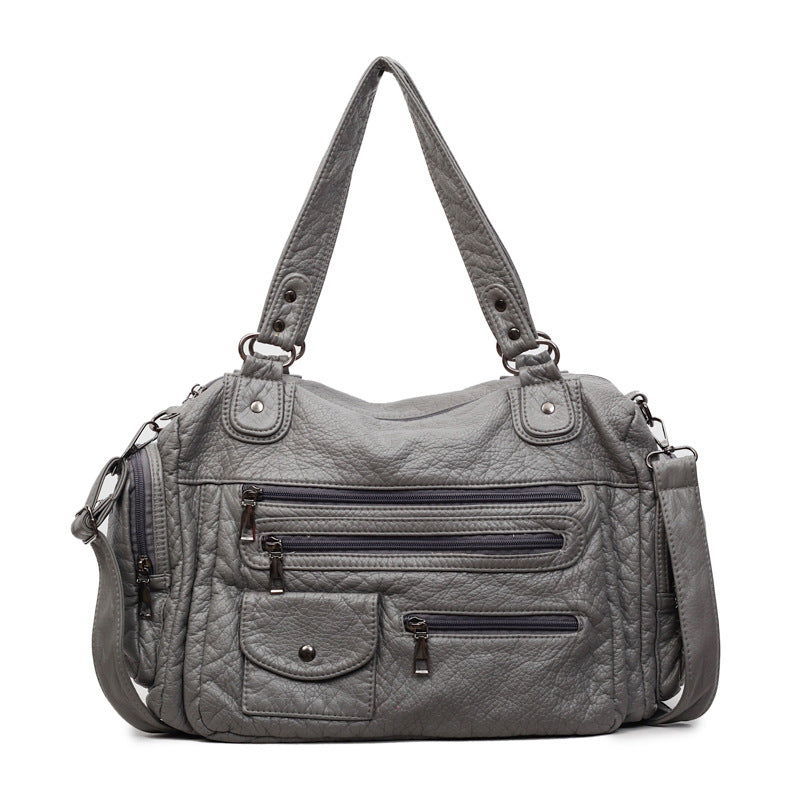 Multi-Reißverschluss-Handtasche
