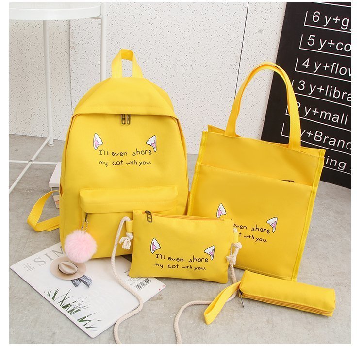 Fun-Themen Katzenprint Rucksack Set Brehn
