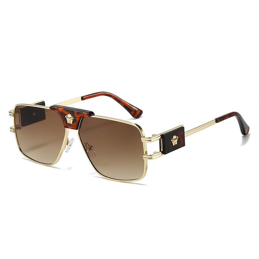 Damen stilvolle Sonnenbrille mit modernem, quadratischem Rahmen Brehn