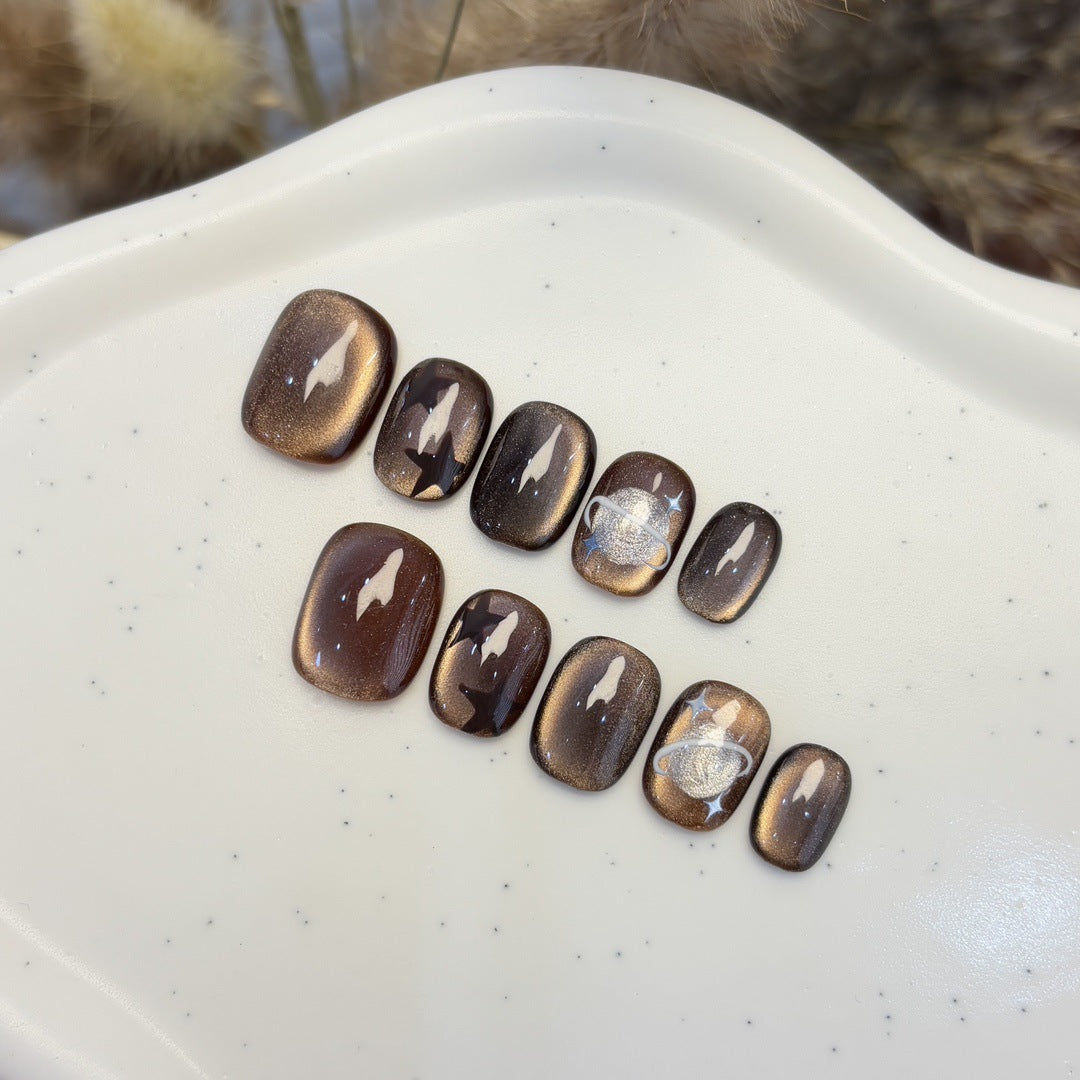 Kunstnagelset mit Sternen- und Planetendesign Brehn