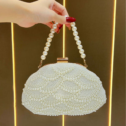 Perlenverzierte Handtasche für den Abend