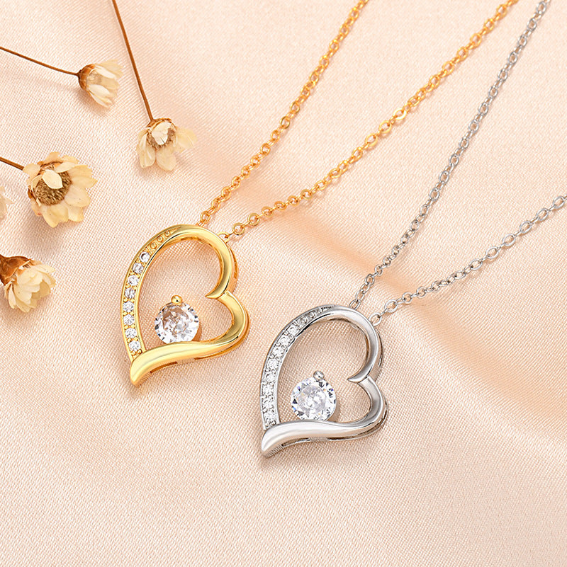 Brehn | Ewige Rosenbox "Für Meine Liebe" Mit Diamant-Herz-Halskette