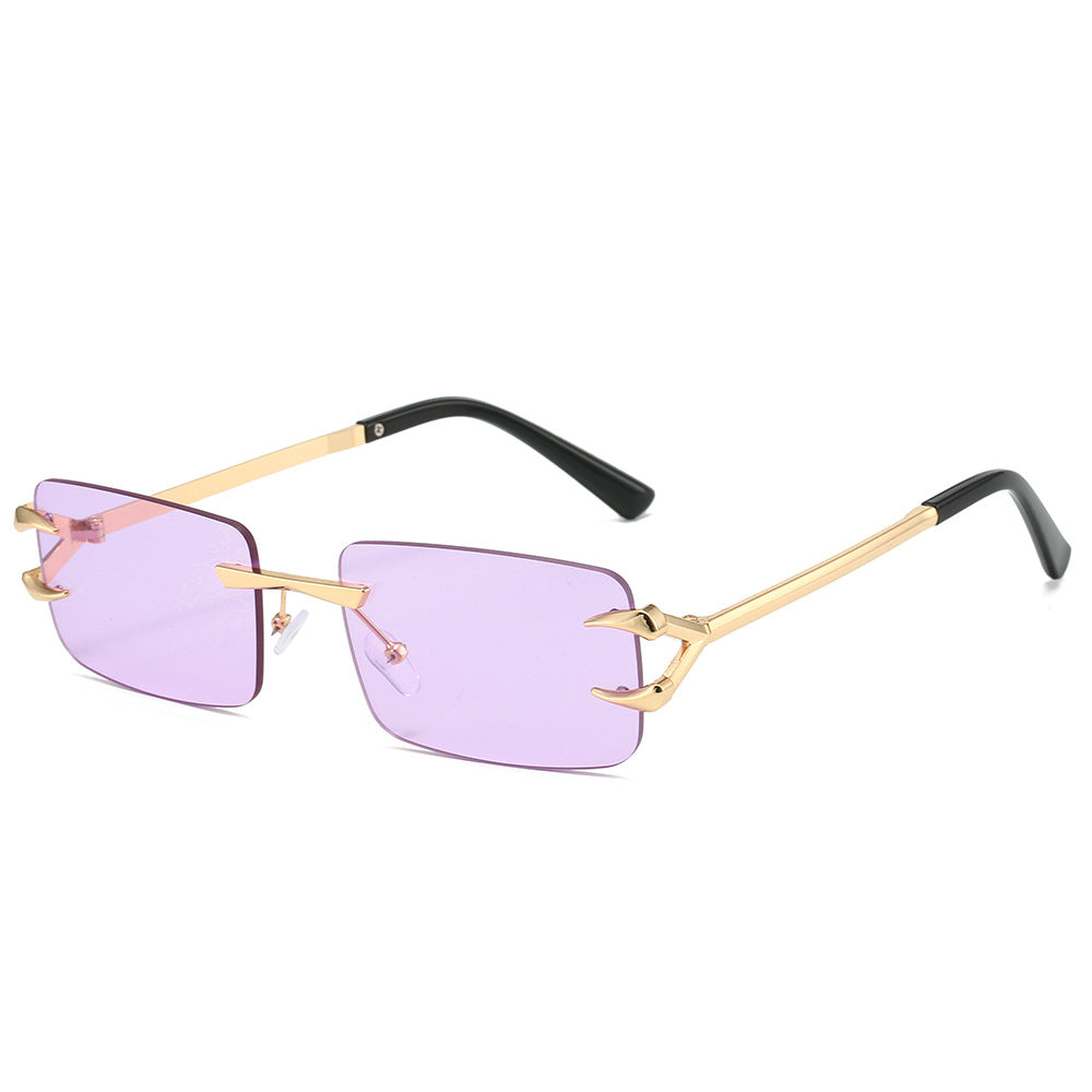 Damen futuristische Sonnenbrille mit innovativem Gestell und witterungsbeständigen Gläsern Brehn