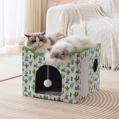 Interaktives Katzenspielzeug Haus Brehn