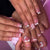 Dekorative florale Press-On-Nagelerweiterungen Brehn