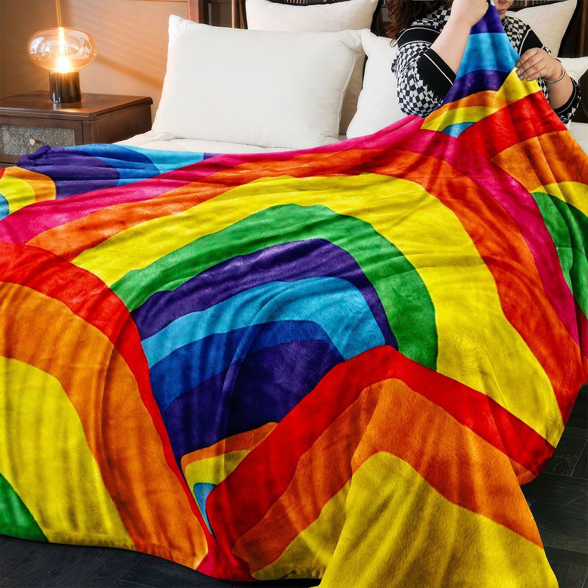 Bunte Weiche Fleece-Decke