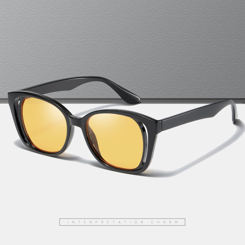 Damen stilvolle Cat-Eye Sonnenbrille mit robustem Rahmen Brehn