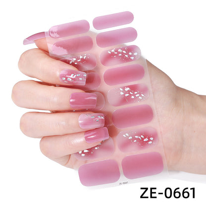 Florale Nagelkunst Aufkleber