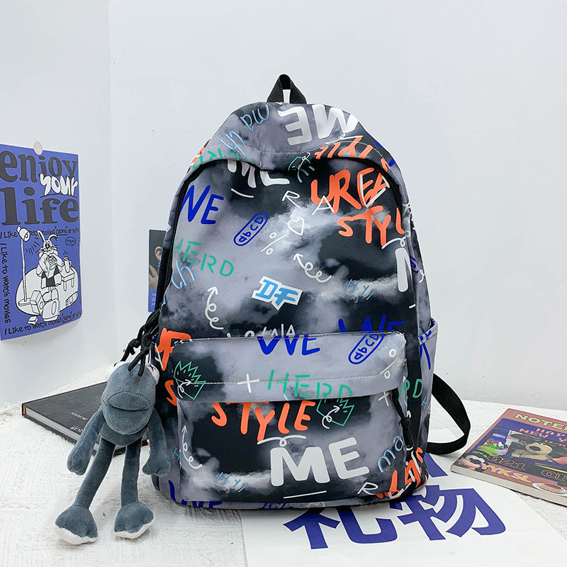 Stylischer Grafikdruck-Rucksack