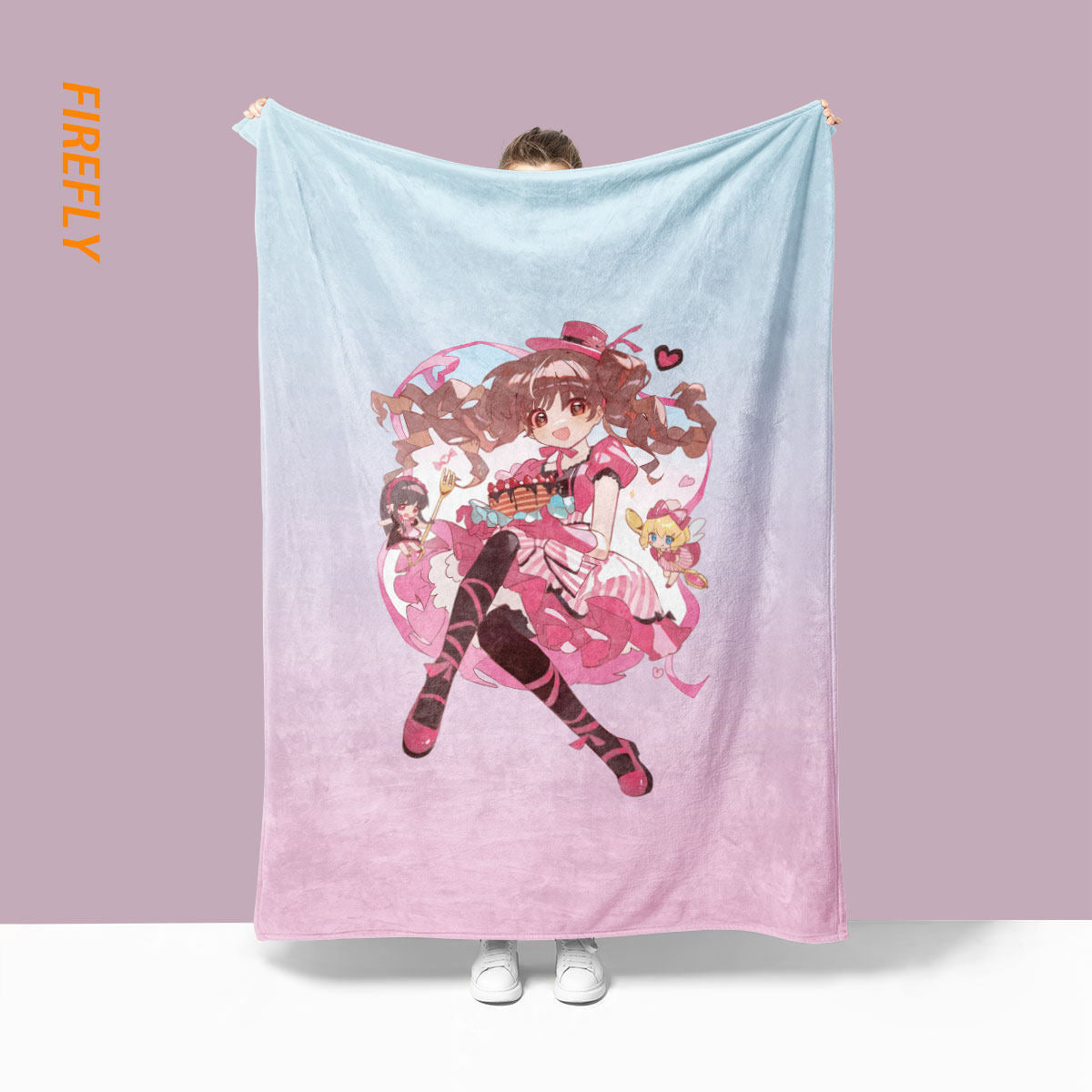 Plüsch-Anime-Charakterdecke