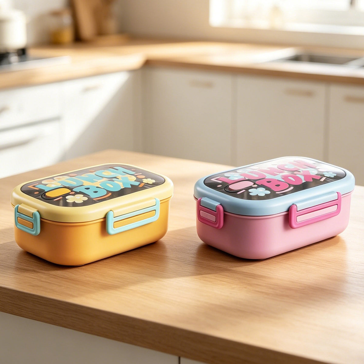 Vielseitige Multifunktions-Lunchbox mit lustigem Design