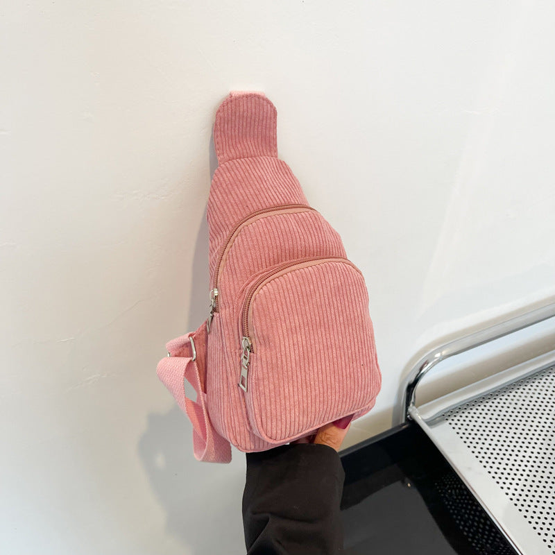 WoMulti-Fächige Corduroy Sling Bag Brehn