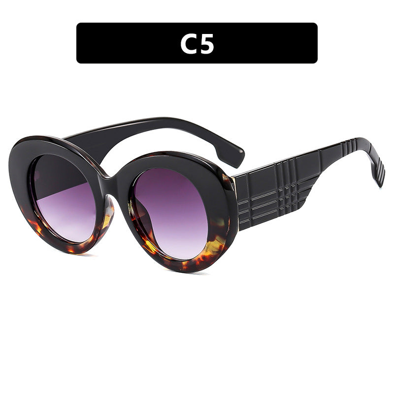Damen extravagante Sonnenbrille mit kreativem Rahmendesign und schützendem UV-Filter Brehn