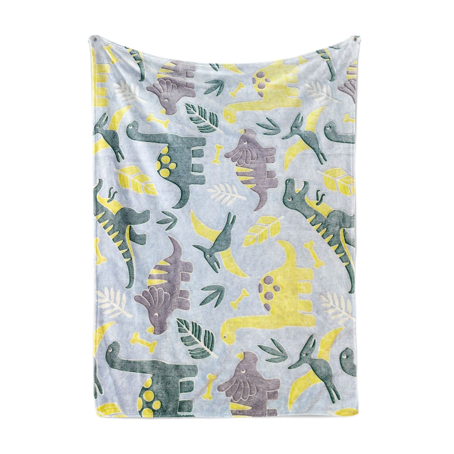 Damen Kinderfreundliche Kuscheldecke mit Dinosaurier-Motiv Brehn