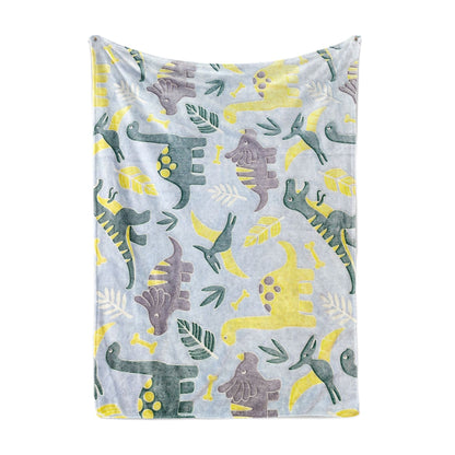 Damen Kinderfreundliche Kuscheldecke mit Dinosaurier-Motiv Brehn