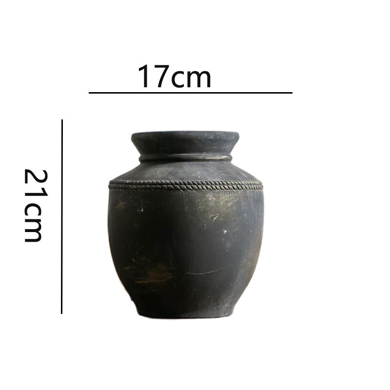 Handgefertigte Tonvase Brehn