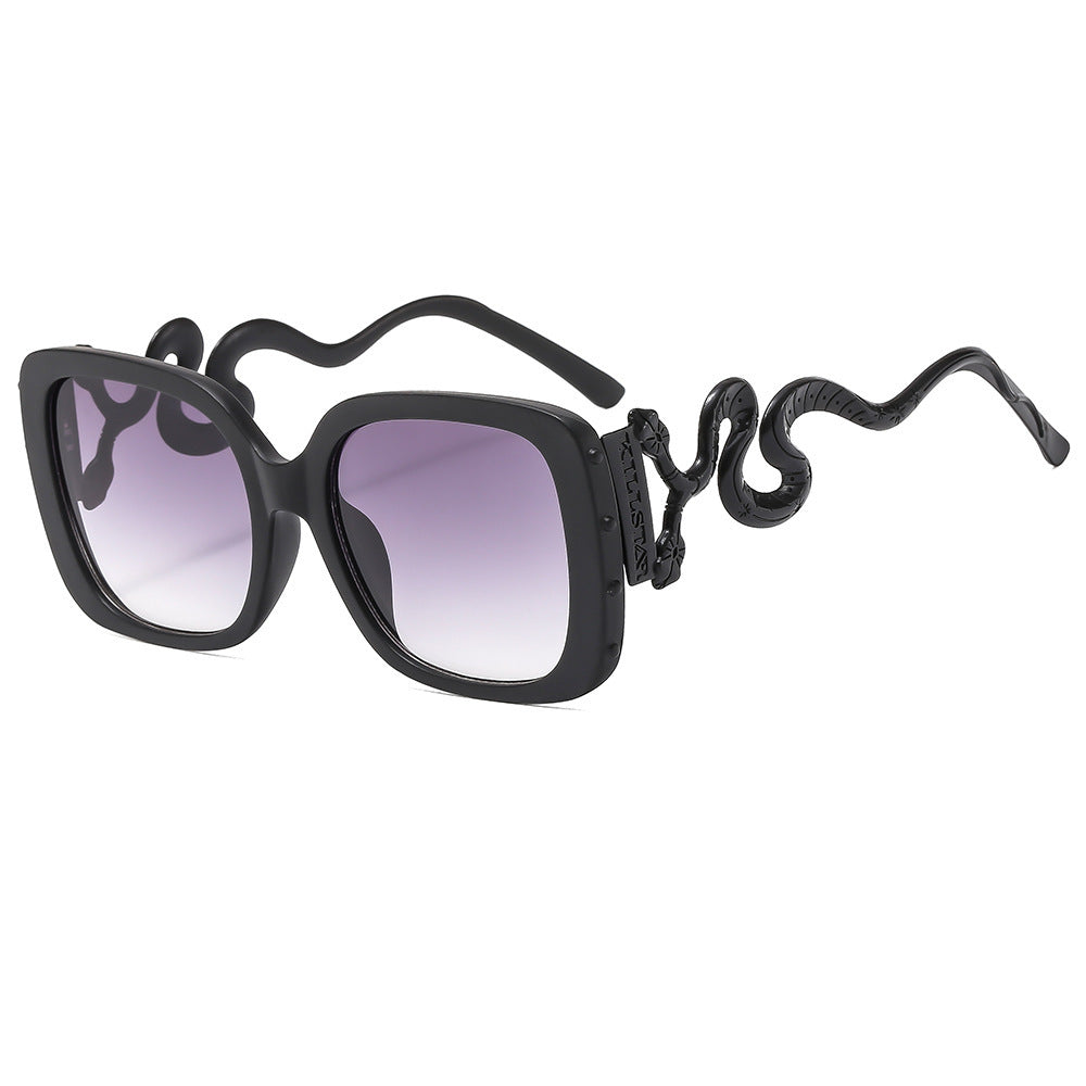 Damen extravagante Designer-Sonnenbrille mit luxuriösem Schlangenrahmen Brehn