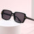 Damen modische quadratische Sonnenbrille mit strukturiertem Rahmen Brehn