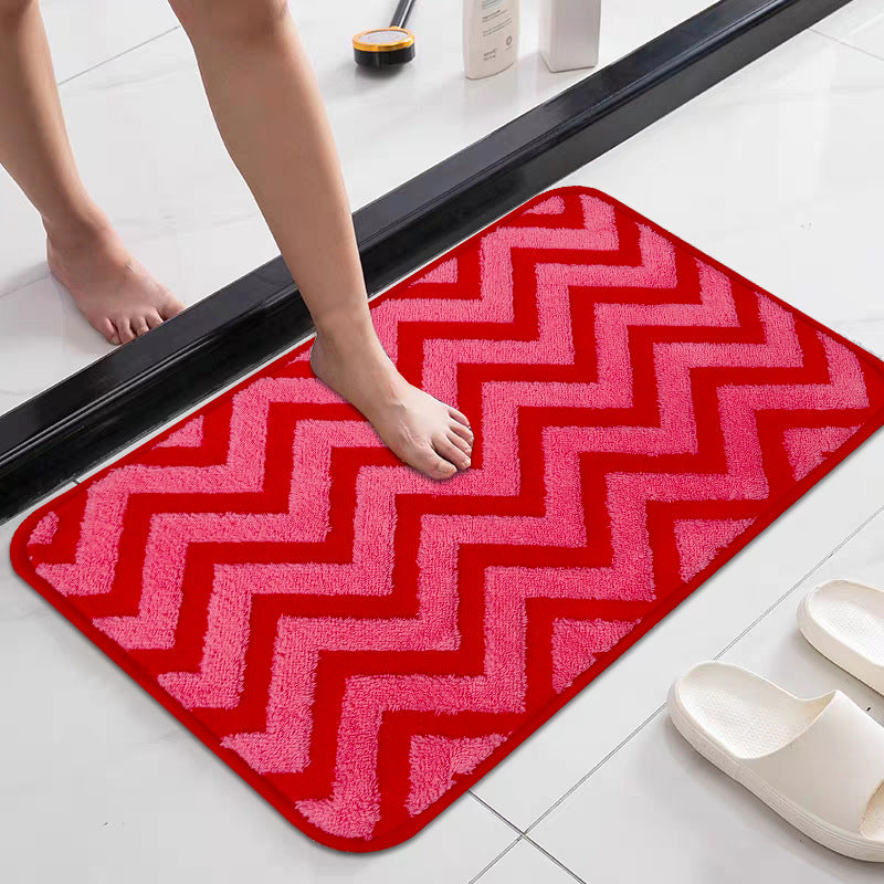 Chevron-Muster Rutschfeste Badematte Brehn