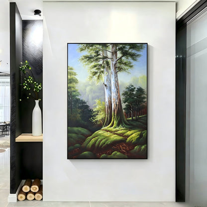 Szene Waldlandschaft Leinwand Kunst Druck