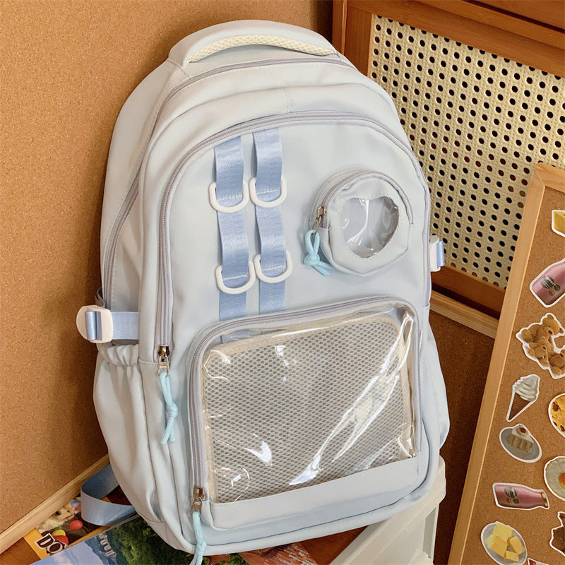 Multifunktionaler transparenter Schulrucksack