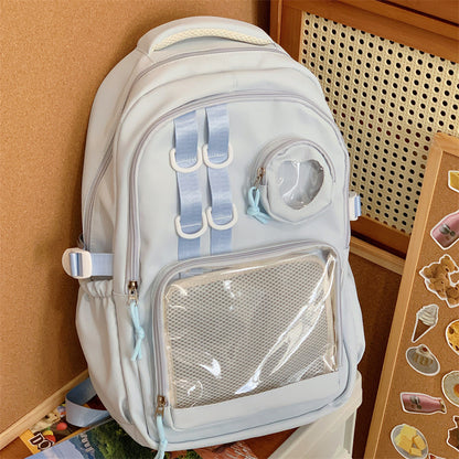 Multifunktionaler transparenter Schulrucksack