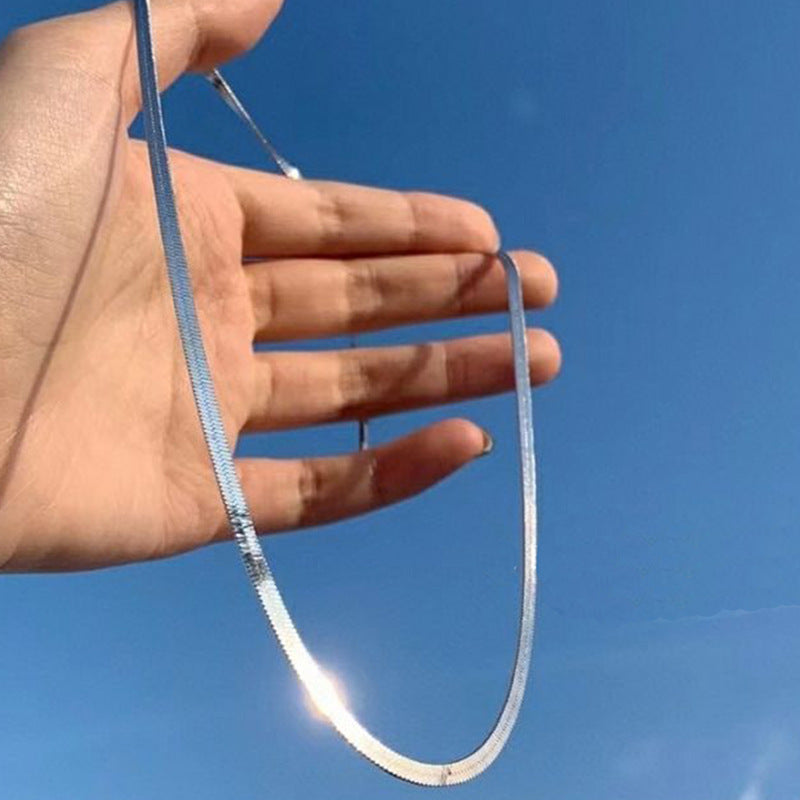 Sleek Snake Chain Necklace Brehn