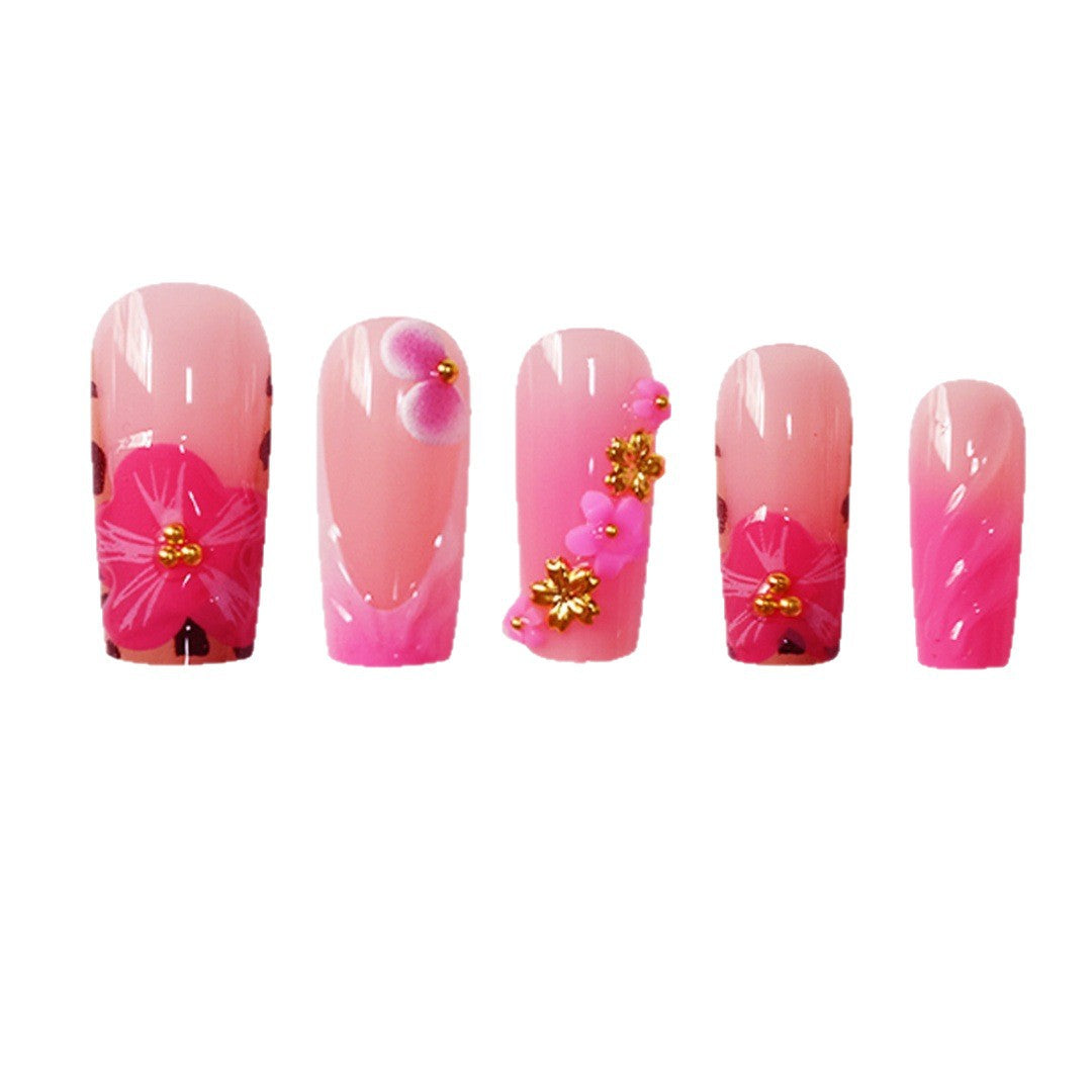 Florales Designer-Acryl-Nagelkunst Brehn