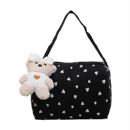 Hübsche Handtasche mit Herzmuster