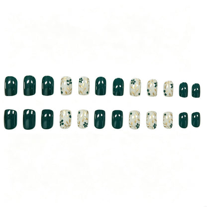 Elegante florale Kunst-Gel-Nagelverbesserungen Brehn
