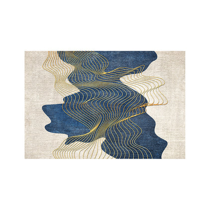 Modern abstraktes Blattdesign Teppich Brehn