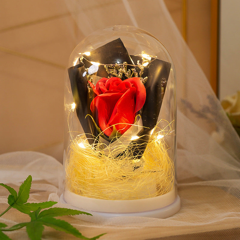 Dekorative Glaskugel mit LED-Beleuchtung
