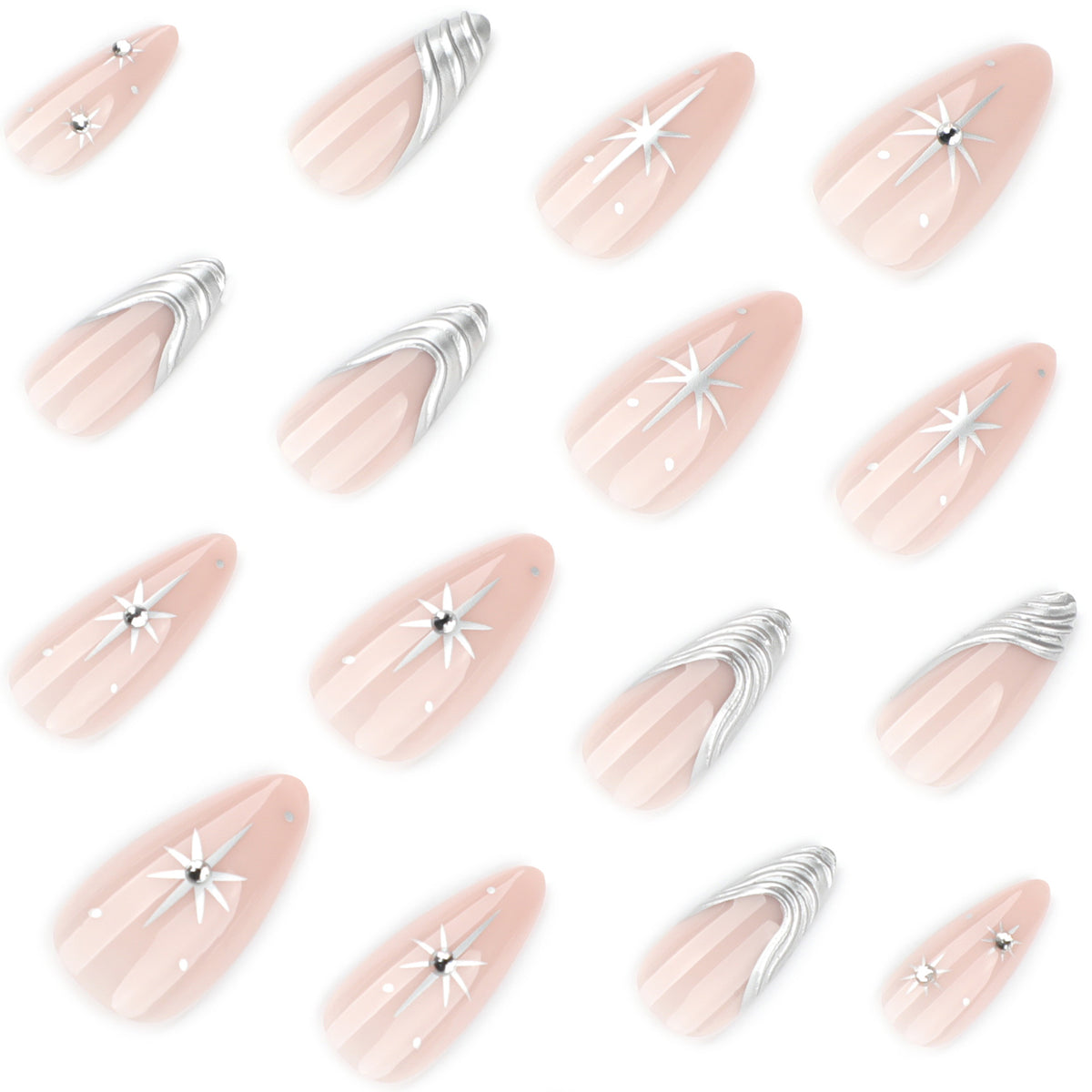 Kunstvolle Nagelverlängerungen mit filigranen Designs Brehn