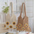 Handgefertigte Jute Tasche mit Buntem Blumenmuster Brehn
