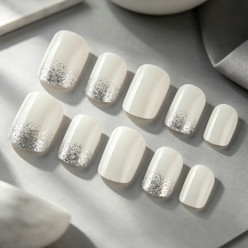 Elegantes Glitter-Spitze Nail Art Set Brehn