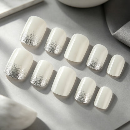 Elegantes Glitter-Spitze Nail Art Set Brehn