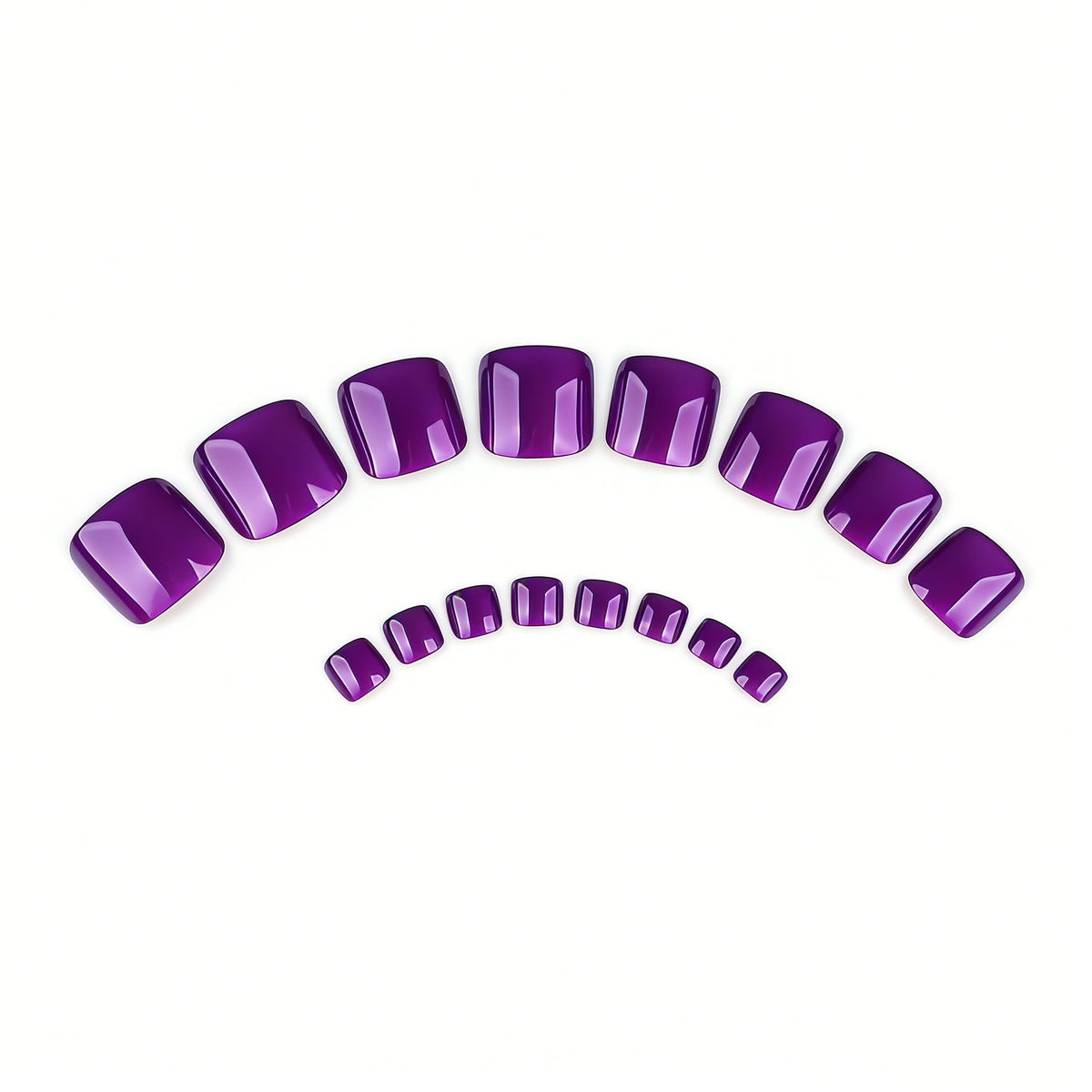 Vibrant Glossy Nail Art Brehn