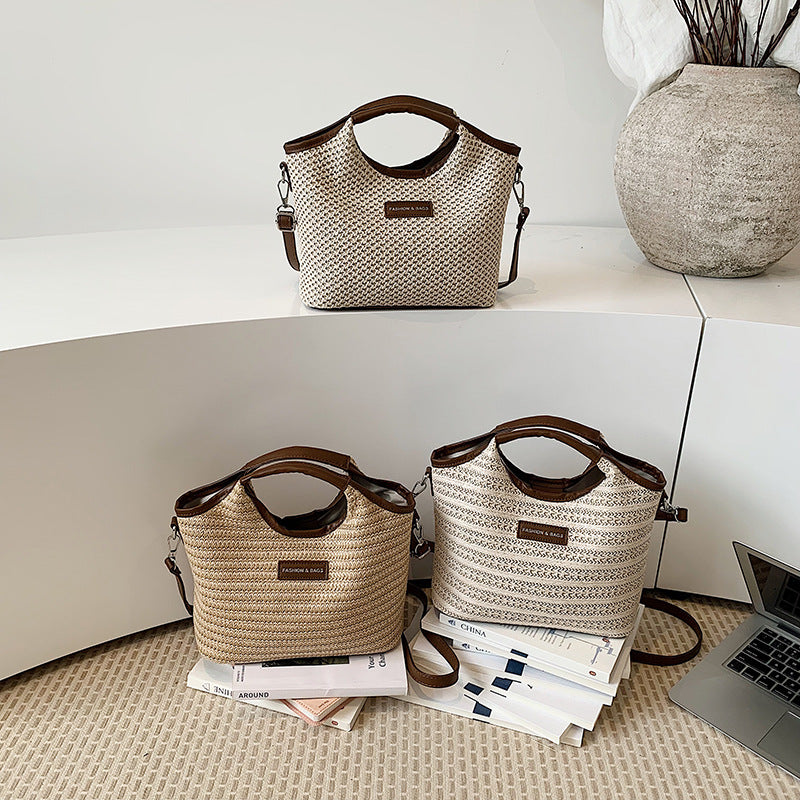 Stylishe gewebte Handtasche