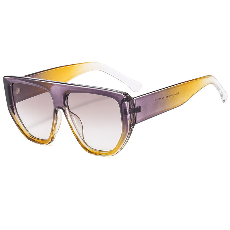 Damen Oversized Sonnenbrille mit stylischem geometrischen Rahmen Brehn