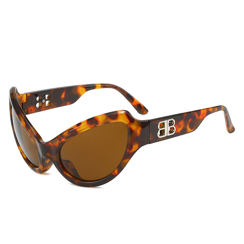Damen elegante Cat-Eye Sonnenbrille mit hochwertigen UV-Schutzgläsern Brehn