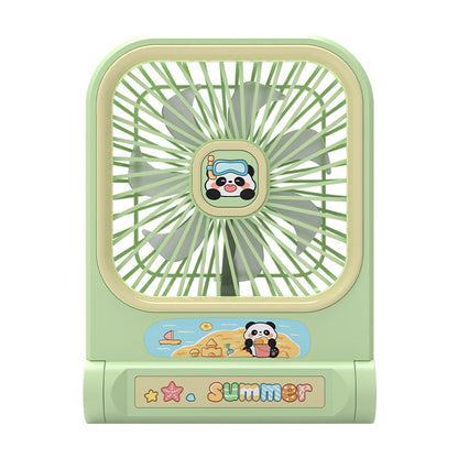 Damen Tragbarer Mini-Ventilator im verspielten Panda-Design Brehn