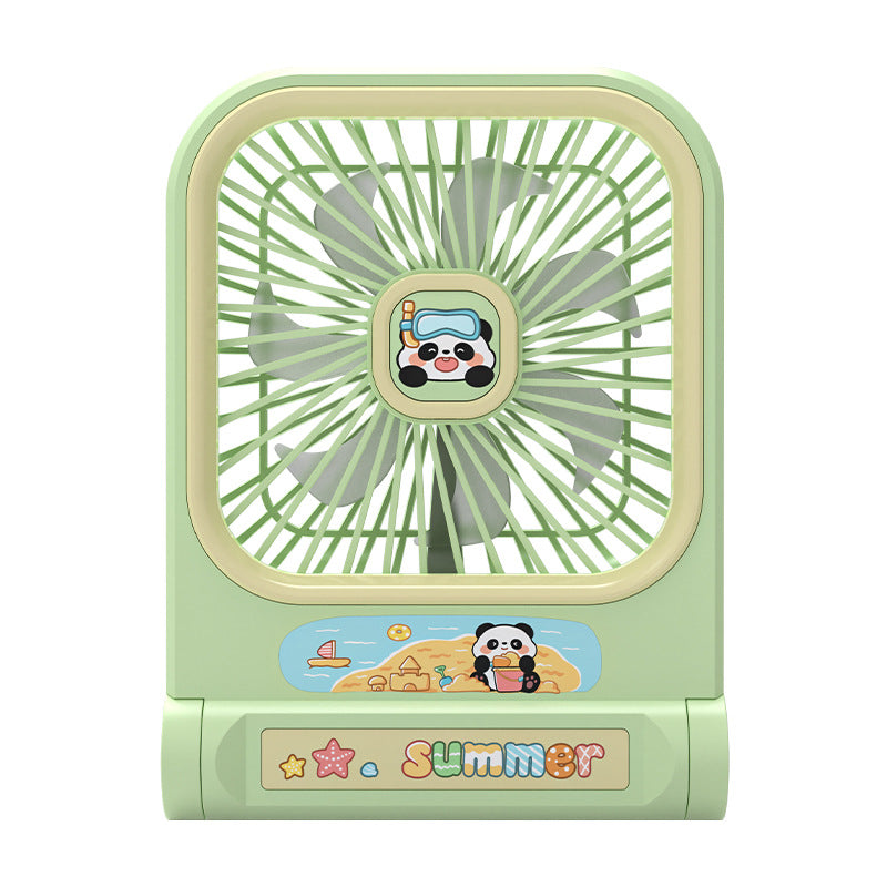 Damen tragbarer Mini-Tischventilator im Pandadesign Brehn