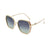 Übergroße retro-inspirierte geometrische Sonnenbrille