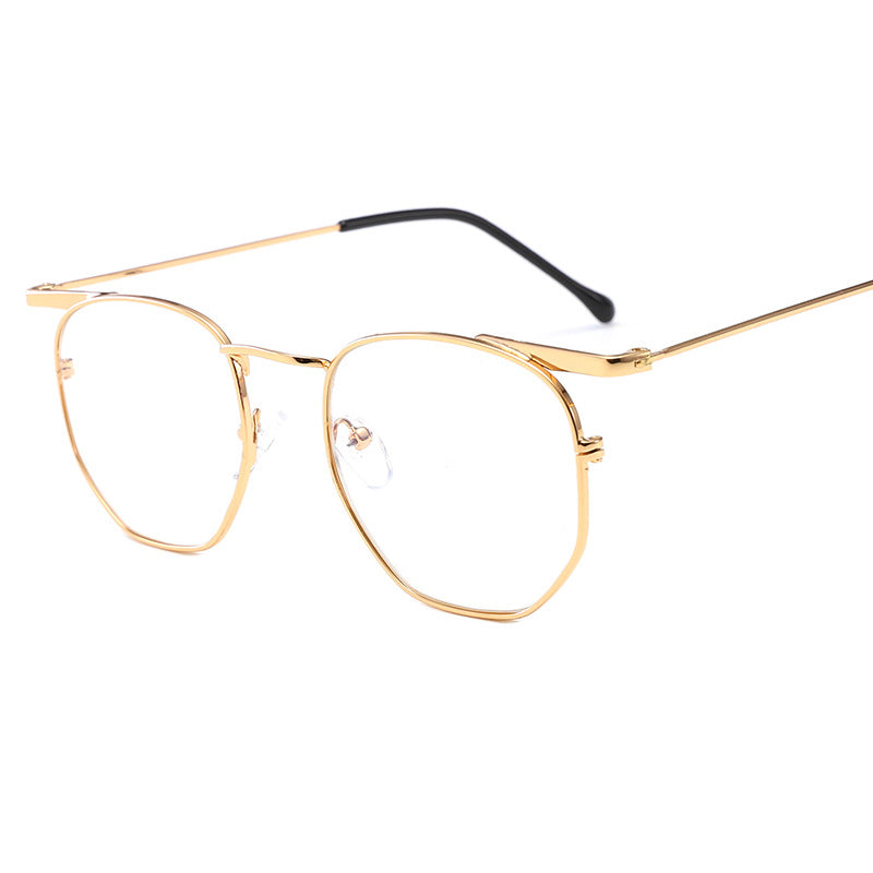 Damen modische rechteckige Brille mit elegantem Metallrahmen Brehn