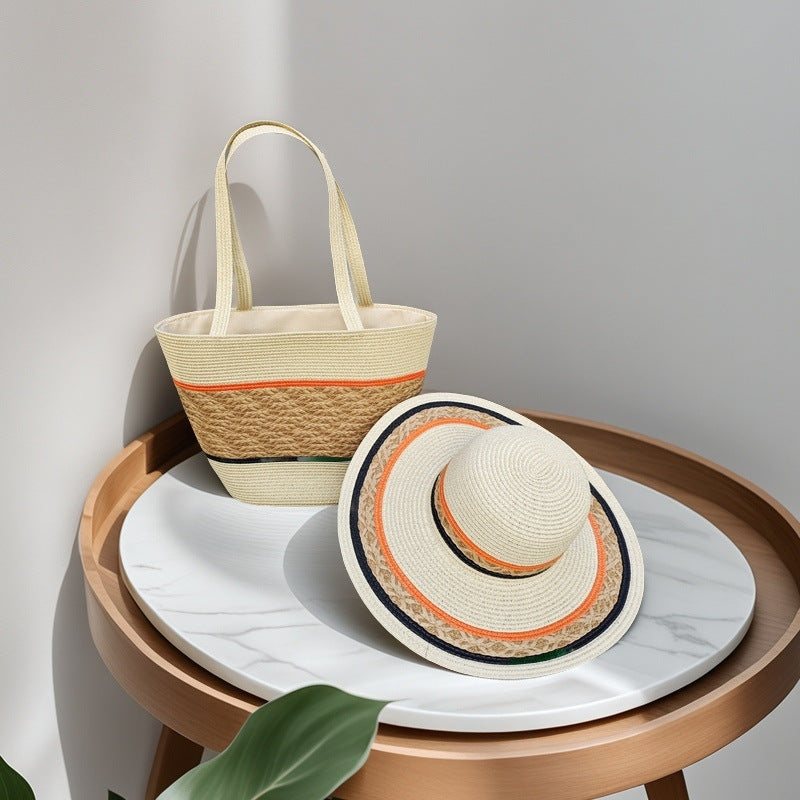 Strandtasche und Sonnenhut Brehn