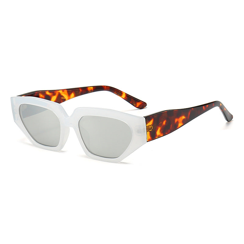 Damen Modische Sonnenbrille im innovativen polygonalen Design Brehn