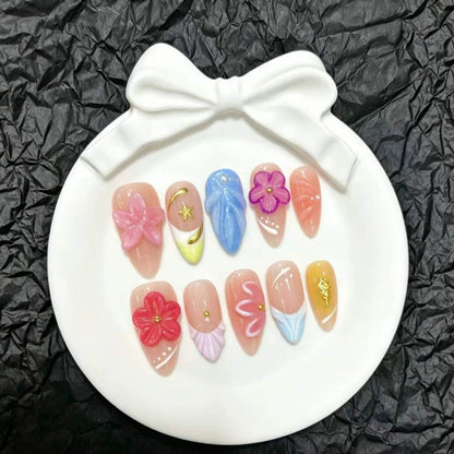 Künstlerische Press-On Nagelkunst Kollektion  1791773029