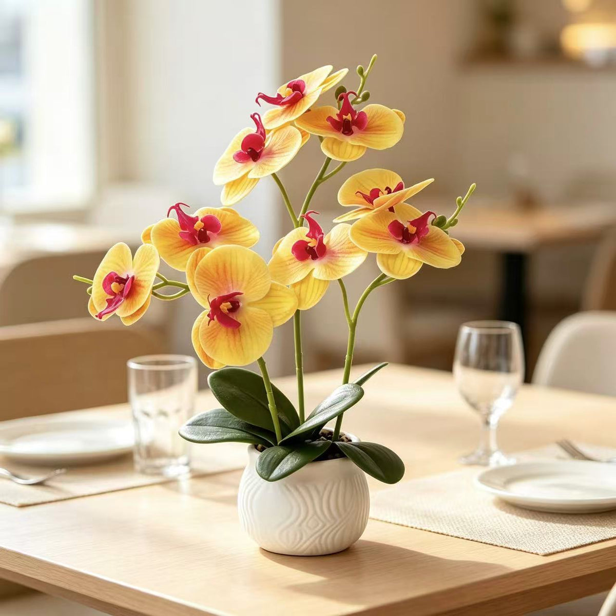 Elegante Orchideen Blumen Display